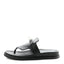 Calfskin Womens Empire Sandals 38 Black