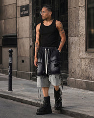 Street-Edge Vintage Embroidered Slim Fit Tank