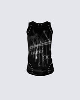 American Gothic Rivet Slim Fit Tank Top