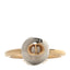 Metal CD Sphere Ring 52 6 Gold Silver