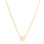 Lacquered Gold Mini Pop H Pendant Necklace White