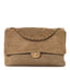 Suede Calfskin Souplissimo Maxi Flap Dark Beige
