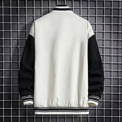 Men's Baseball Jacket Fashion Casual Letter Number Print Button-down Tops Streetwear Clothing