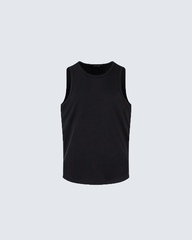 Essential Ribbed Cotton Tank Top – Black & White Minimalist Sleeveless