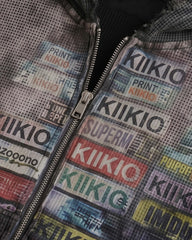 KIIKIO -Distressed Graphic Sleeveless Hooded Vest