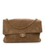 Suede Calfskin Souplissimo Maxi Flap Dark Beige