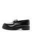 Glazed Calfskin Womens Faubourg Loafers 37 Black
