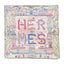 Silk Super Silk Quest Scarf 90 Cream Rose Blue