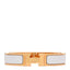 Enamel Narrow Clic Clac H Bracelet PM White