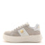 Suede Calfskin Dior Star Ors Platform Sneakers White Black 39 Light Beige White