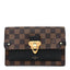 Damier Ebene Vavin Chain Wallet Black
