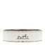 Enamel Printed Wide Caleche Bracelet White