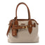 Canvas Calfskin Aventure Bag Beige Brandy