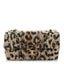 Tweed Mixed Fibers Leopard Print Small Souplissimo Maxi Flap Brown Black White