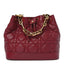 Lambskin Cannage Miss Dior Bucket Bag Cherry Red