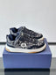 Dior B9S Skater Sneakers 'Dark Navy Tweed'