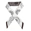 Silk Effet Kaleidoscope Twilly White Anthracite Marron