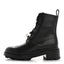 Glossed Calfskin Funk Ankle Boots 36 Black