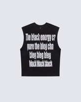 Vintage Washed Text Graphic Sleeveless Tee