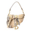 Metallic Snakeskin Saddle Bag Gold Multicolor