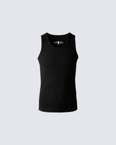 Street-Edge Vintage Embroidered Slim Fit Tank