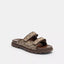 Coach Outlet Double Banded Sandal In Signature Jacquard