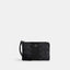 Coach Outlet Corner Zip Wristlet In Signature Canvas With Stripe