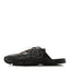X NEW BALANCE Bleached Calfskin 530 SL Slip-On Sneakers Mules 36.5 Black
