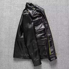 Pure Top Layer Soft Cowhide Real Leather Clothes