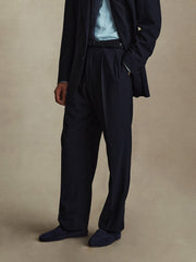 Merino S140 High Twist Trousers - Dark Navy