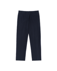 Double Pleated Trousers - Navy Seersucker