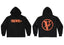 Vlone Circle Lightning Graphic Hoodie - Black/Orange