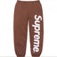 Supreme Vertical Logo Sweatpant - Heather Grey / White