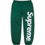 Supreme Vertical Logo Sweatpant - Dark Green / White