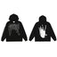 Revenge Classic Hand Graphic Pullover Hoodie Black/white