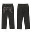 Revenge Vintage Dark Wash Gothic Logo Denim Jeans