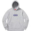 Supreme Box Logo Hooded Sweatshirt - Heather Grey / Blue Bandana