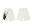 Revenge Iconic Hand Print Logo Shorts - Off-White