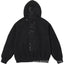 Supreme Vertical Logo Hooded Sweatshirt - Black