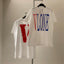 Vlone Classic Logo Graphic T-Shirt - White/Red-Blue
