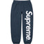 Supreme Vertical Logo Sweatpant - Navy / White