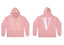 Vlone Classic Logo Graphic Hoodie - Pink/White