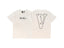 Vlone Outline Pulse Wave Graphic T-Shirt - Off-White