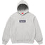 Supreme Box Logo Hooded Sweatshirt - Heather Grey / Navy