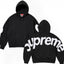 Supreme Big Logo Hooded Sweatshirt - Black