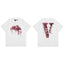 Vlone Lava Graphic T-Shirt - White/Pink