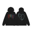 Revenge Rhinestone Broken Heart Arch Logo Pullover Hoodie