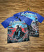 Godspeed Vintage Warrior Graphic T-Shirt – Blue Streetwear Tee