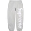 Supreme Vertical Logo Sweatpant - Heather Grey / White