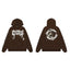 Revenge Angel / Religious Circle Arch Logo Pullover Hoodie Brown